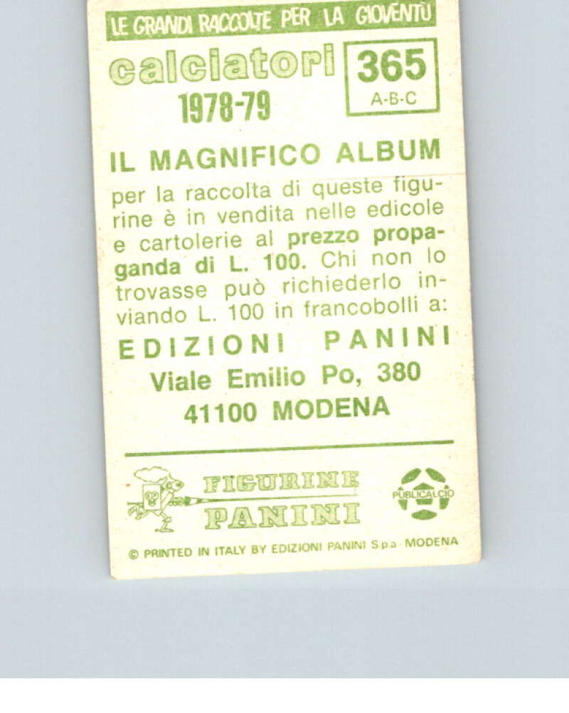 1978-79  Panini Calciatori Soccer #365 Masi, Berni, Busatta  V28371