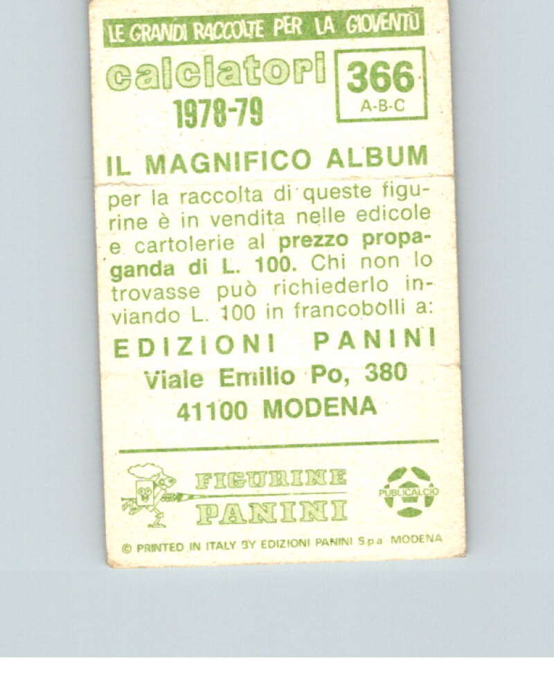 1978-79  Panini Calciatori Soccer #366 Odorizzi, Criscimanni, Conti  V28374