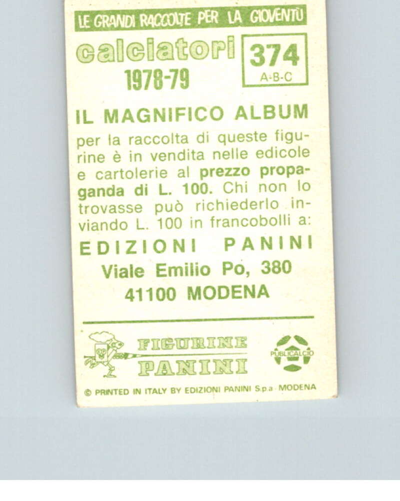 1978-79  Panini Calciatori Soccer #374 Nardin, Lo Russo, La Palma  V28377