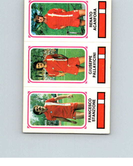 1978-79  Panini Calciatori Soccer #385 Stanzione, Pallavicini, Acanfora  V28383