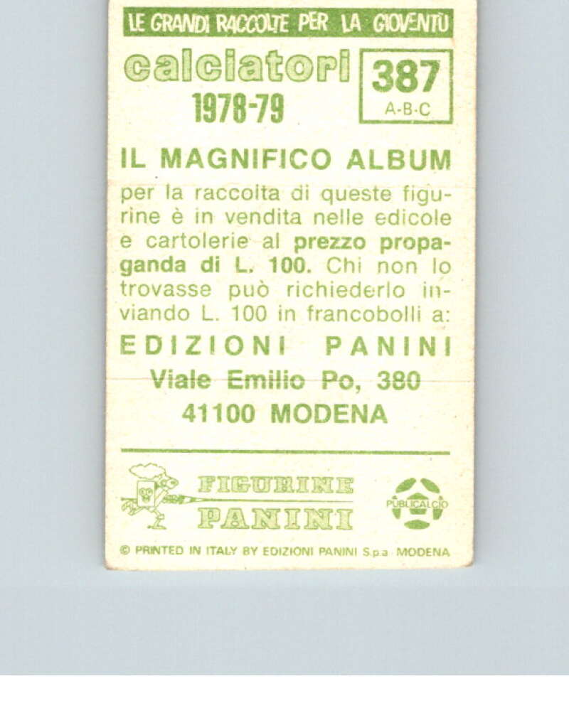 1978-79  Panini Calciatori Soccer #387 Penzo, Silva, Compagnoni  V28385