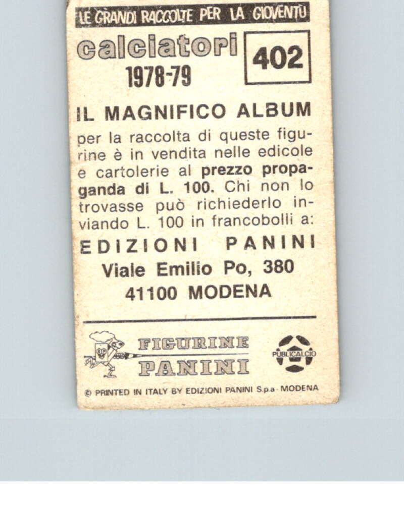 1978-79  Panini Calciatori Soccer #402 Palermo  V28391