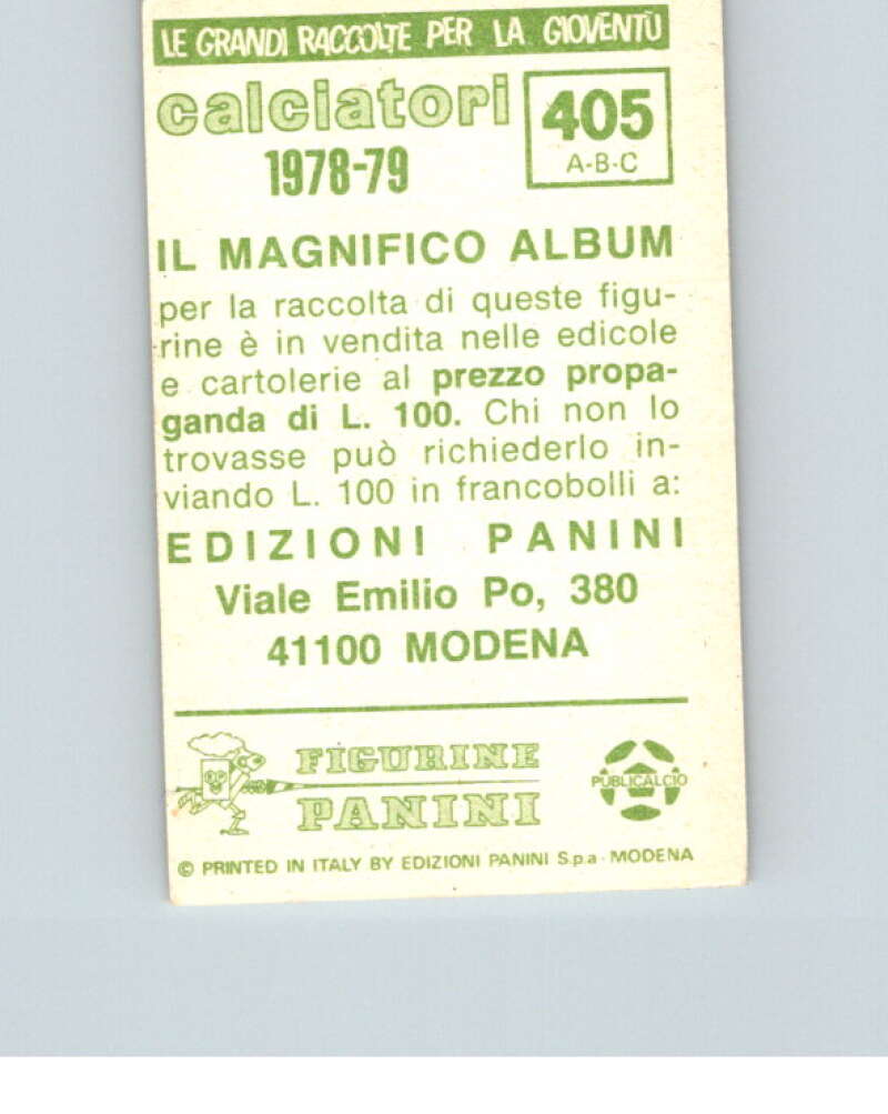 1978-79  Panini Calciatori Soccer #405 Arcoleo, Di Cicco, Brignani  V28392