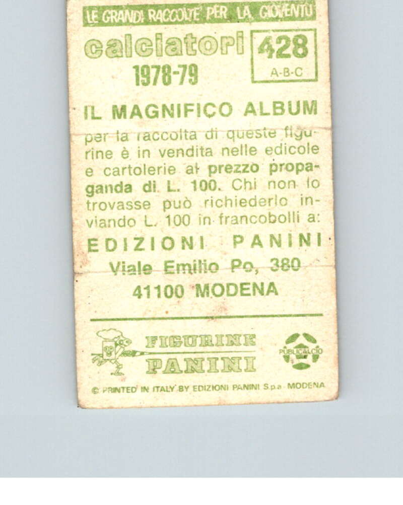 1978-79  Panini Calciatori Soccer #428 Arecco, Mosti, Villa  V28403