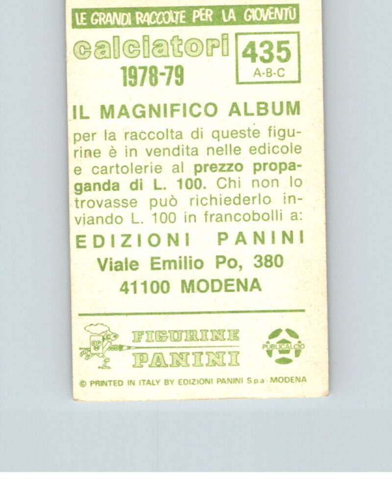 1978-79  Panini Calciatori Soccer #435 Vianello, Grezzani,  Mazzoni  V28410