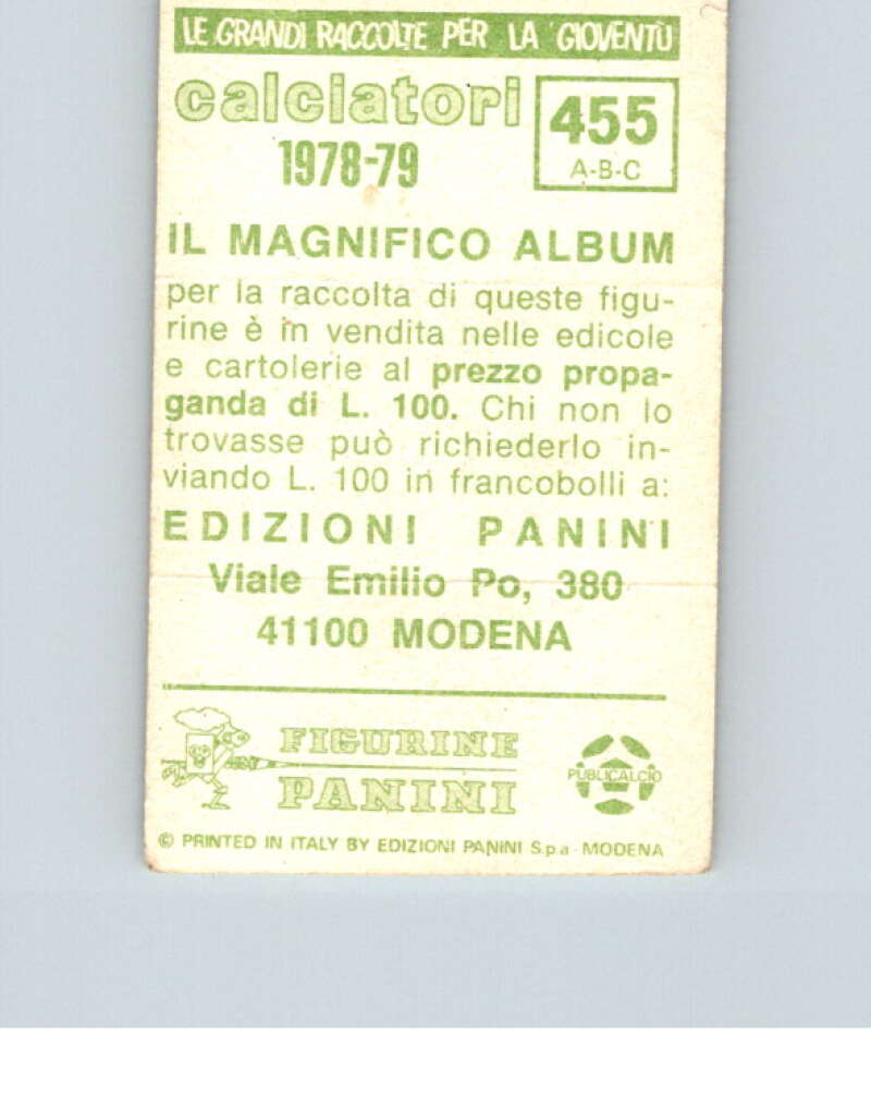 1978-79  Panini Calciatori Soccer #455 Lippi, Talami, Tuttino  V28419