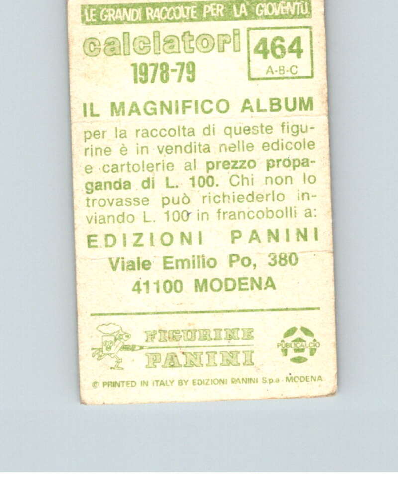 1978-79  Panini Calciatori Soccer #464 Bardin, Lievore, Ferrari  V28427