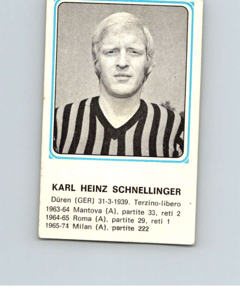 1978-79  Panini Calciatori Soccer #481 Karl Heinz Schnellinger  V28437
