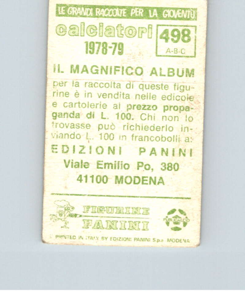 1978-79  Panini Calciatori Soccer #498 Scarbossa, Bencina, Vagheggi  V28446