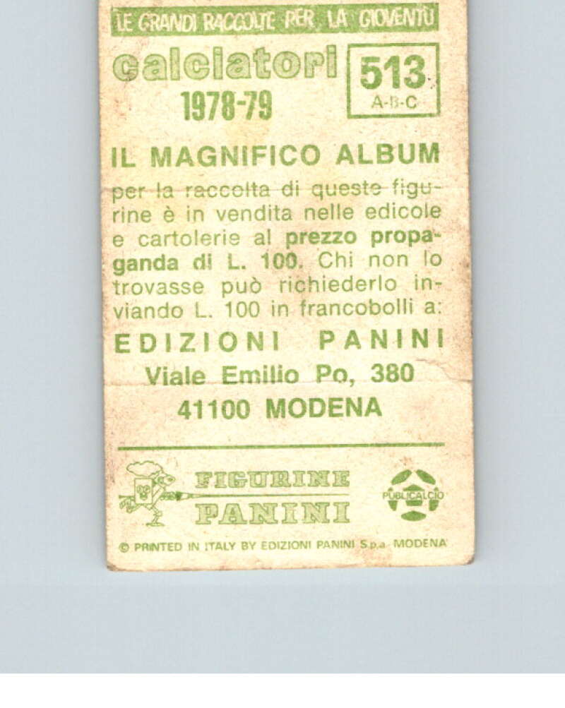 1978-79  Panini Calciatori Soccer #513 Cremonese, Forli, Juniorcasale  V28454