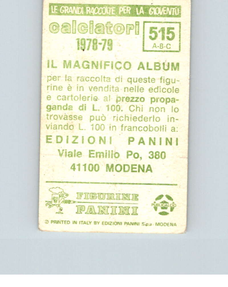 1978-79  Panini Calciatori Soccer #515 Novara, Padova, Parma  V28455