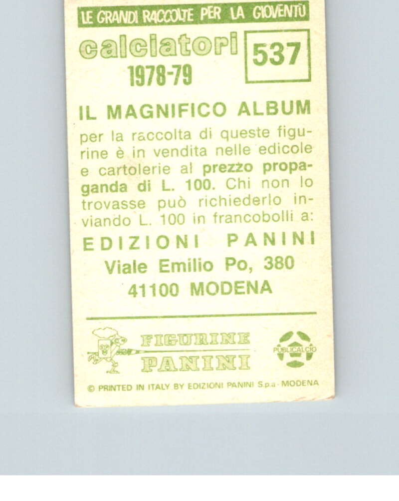 1978-79  Panini Calciatori Soccer #537 Reggiana  V28471