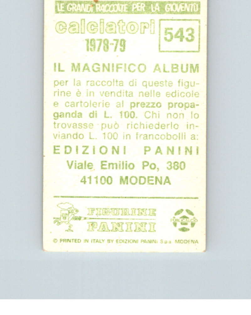 1978-79  Panini Calciatori Soccer #543 Barletta  V28476