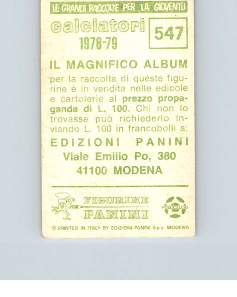 1978-79  Panini Calciatori Soccer #547 Chieti  V28478