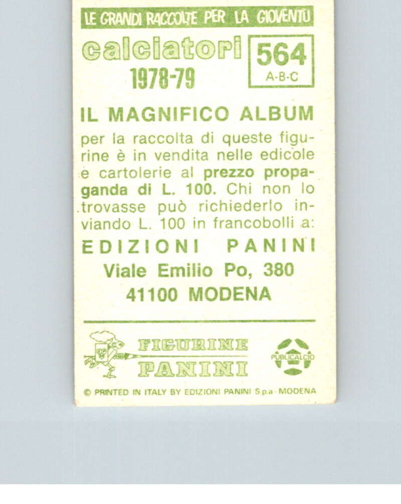 1978-79  Panini Calciatori Soccer #564 Prato, Sangiovannese, Sanremese  V28489
