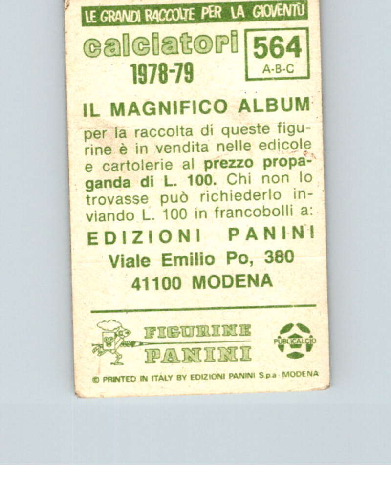 1978-79  Panini Calciatori Soccer #564 Prato, Sangiovannese, Sanremese  V28490