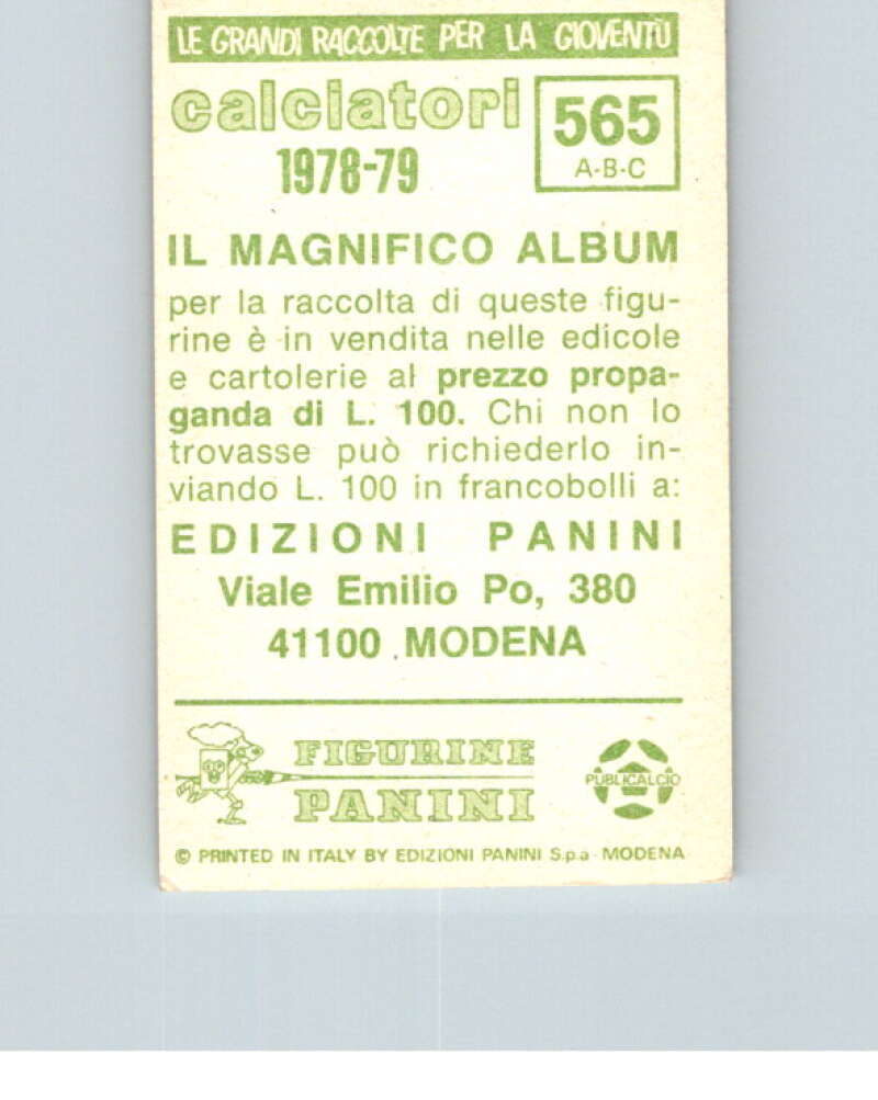 1978-79  Panini Calciatori Soccer #565 Savona, Siena, Viareggio  V28491