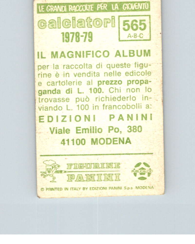 1978-79  Panini Calciatori Soccer #565 Savona, Siena, Viareggio  V28492