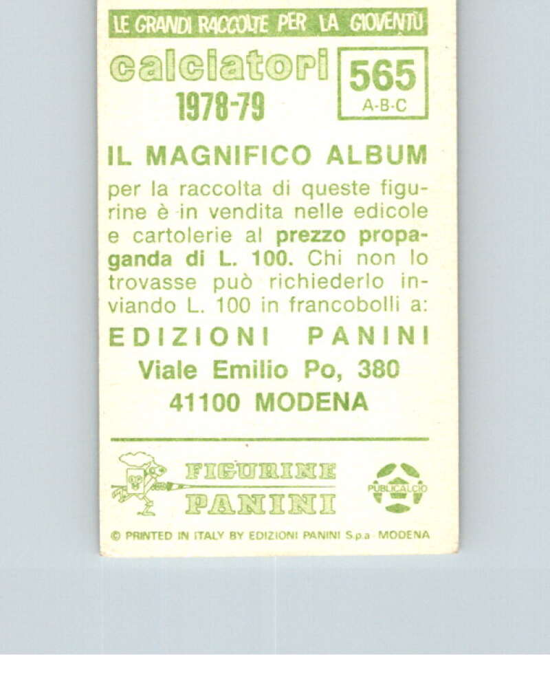 1978-79  Panini Calciatori Soccer #565 Savona, Siena, Viareggio  V28493