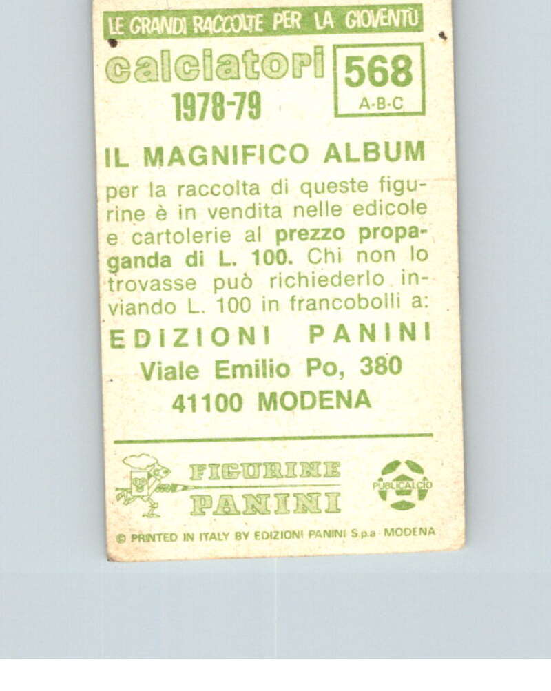 1978-79  Panini Calciatori Soccer #568 Legnano, Mestrina, Monselice  V28497