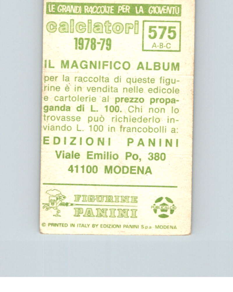 1978-79  Panini Calciatori Soccer #575 Gallipoli, Giulianova, Lanciano  V28500