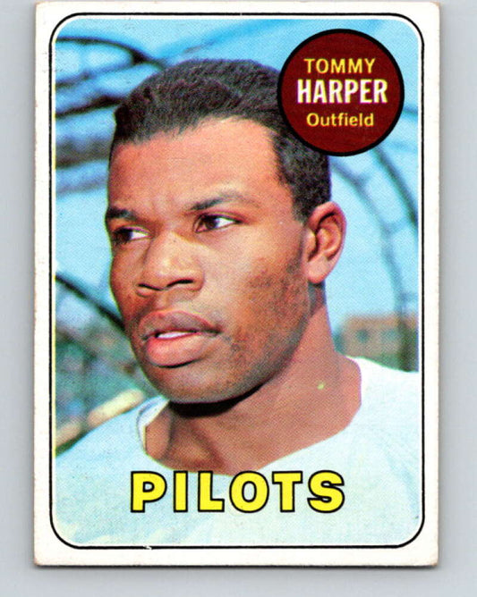 1969 Topps #42 Tommy Harper  Seattle Pilots  V28515