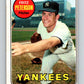 1969 Topps #46 Fritz Peterson  New York Yankees  V28517