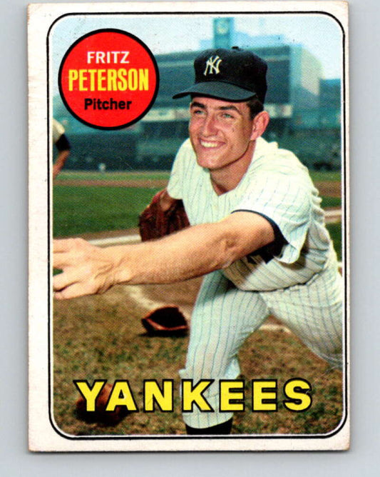 1969 Topps #46 Fritz Peterson  New York Yankees  V28517