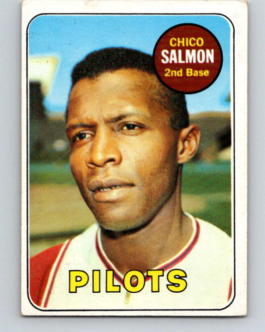 1969 Topps #62 Chico Salmon  Seattle Pilots  V28526
