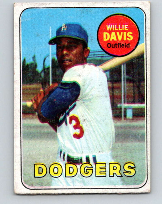 1969 Topps #65 Willie Davis  Los Angeles Dodgers  V28528