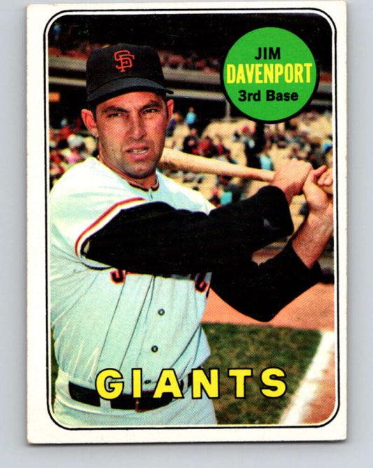 1969 Topps #102 Jim Davenport  San Francisco Giants  V28541