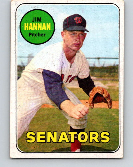 1969 Topps #106 Jim Hannan  Washington Senators  V28542