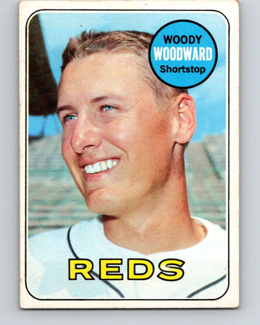 1969 Topps #142 Woody Woodward  Cincinnati Reds  V28556
