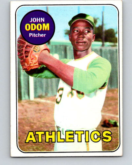 1969 Topps #195 Johnny Odom  Oakland Athletics  V28584