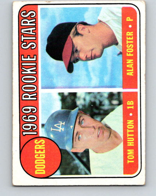 1969 Topps #266 Hutton/ Foster Dodgers Rookies RC  V28610