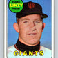 1969 Topps #345 Frank Linzy  San Francisco Giants  V28650