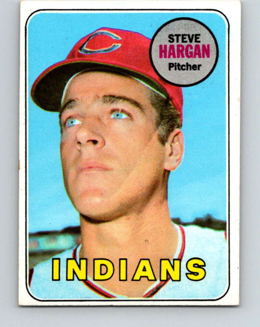 1969 Topps #348 Steve Hargan  Cleveland Indians  V28653