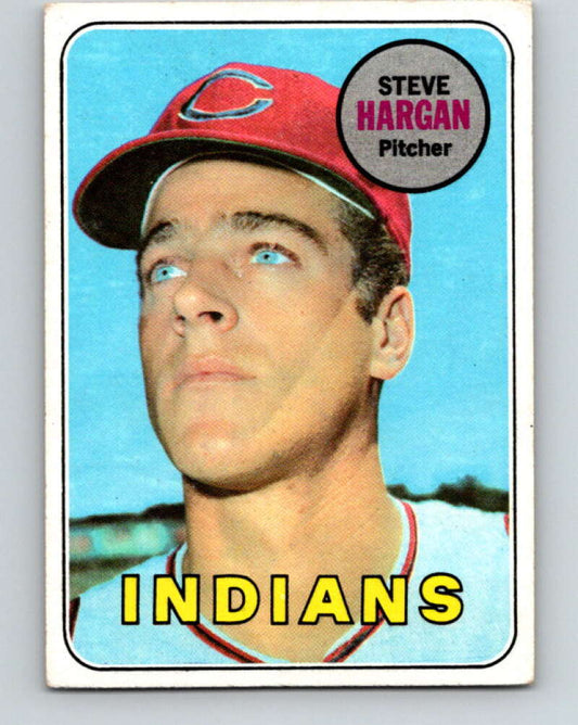 1969 Topps #348 Steve Hargan  Cleveland Indians  V28654