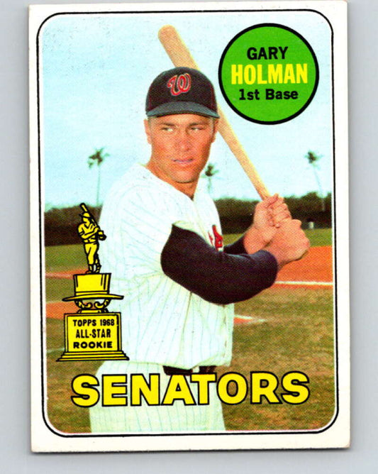 1969 Topps #361 Gary Holman RC Rookie Washington Senators  V28663