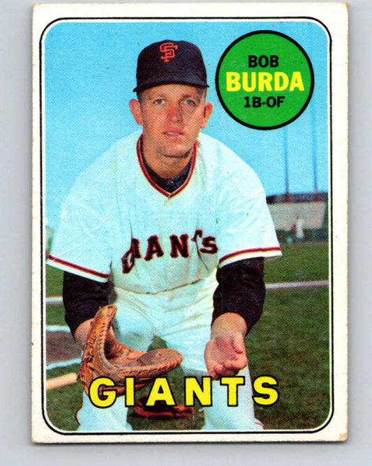 1969 Topps #392 Bob Burda RC Rookie San Francisco Giants  V28688