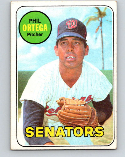 1969 Topps #406 Phil Ortega  Washington Senators  V28693