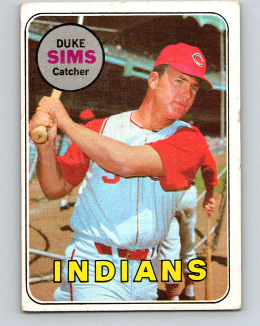 1969 Topps #414 Duke Sims  Cleveland Indians  V28698