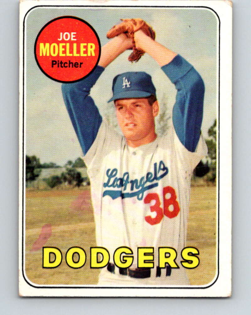 1969 Topps #444 Joe Moeller  Los Angeles Dodgers  V28709