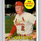 1969 Topps #462 Red Schoendienst MG St. Louis Cardinals  V28718