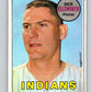 1969 Topps #605 Dick Ellsworth  Cleveland Indians  V28765