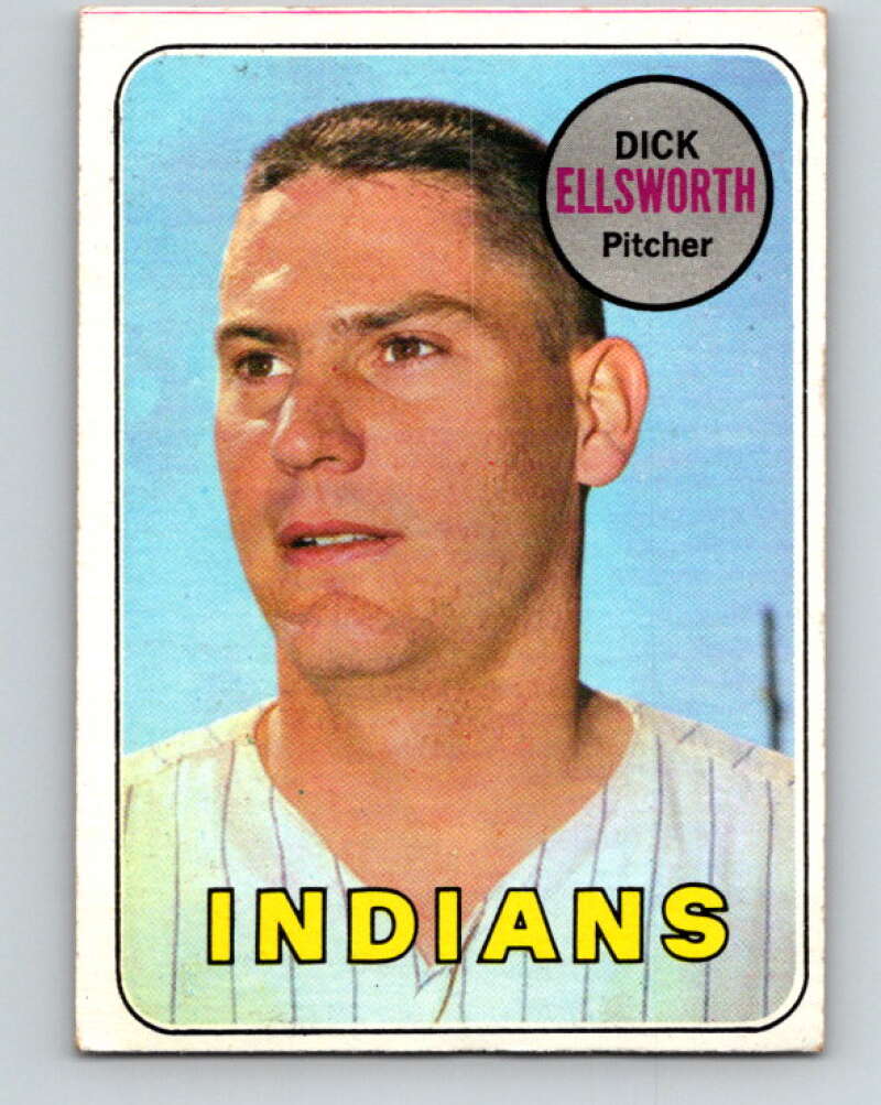 1969 Topps #605 Dick Ellsworth  Cleveland Indians  V28765