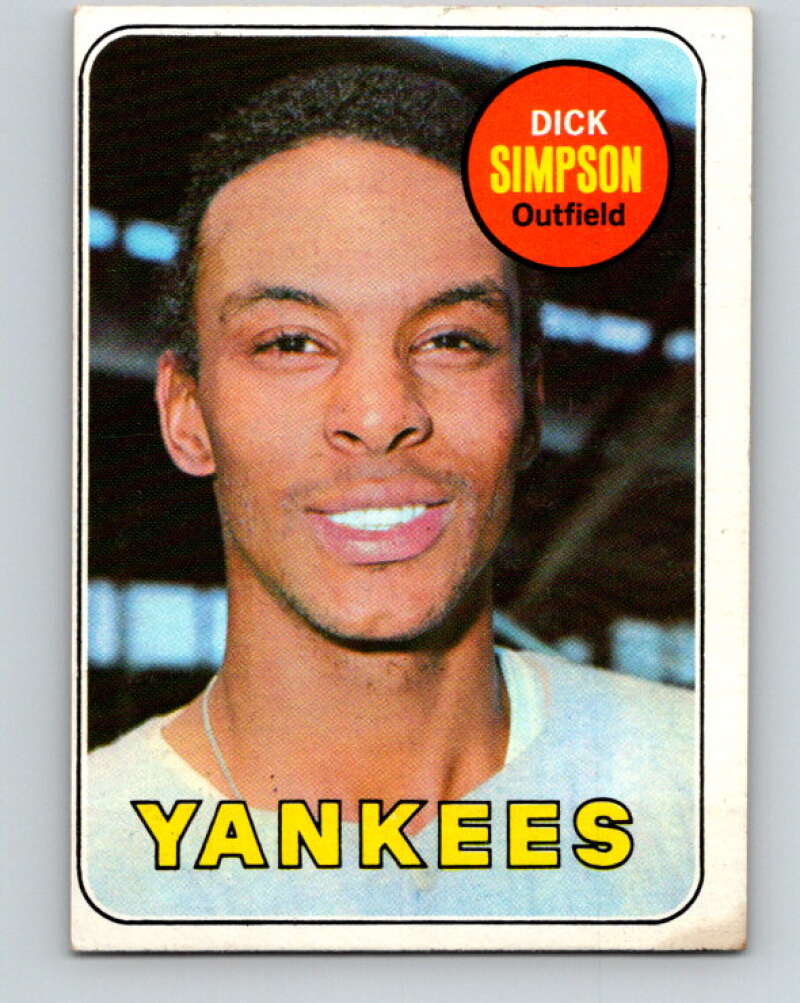 1969 Topps #608 Dick Simpson  New York Yankees  V28767
