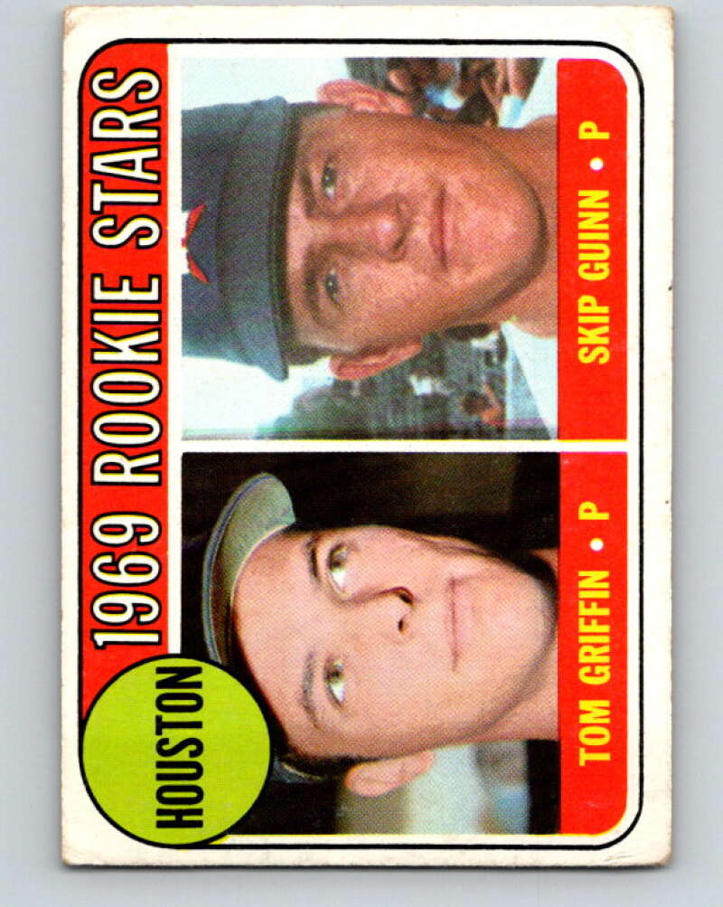 1969 Topps #614 Griffin/Guinn Astros Rookies RC Rookie  V28769