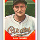 1960 Fleer #76 Paul Waner DP  Pittsburgh Pirates  V28784