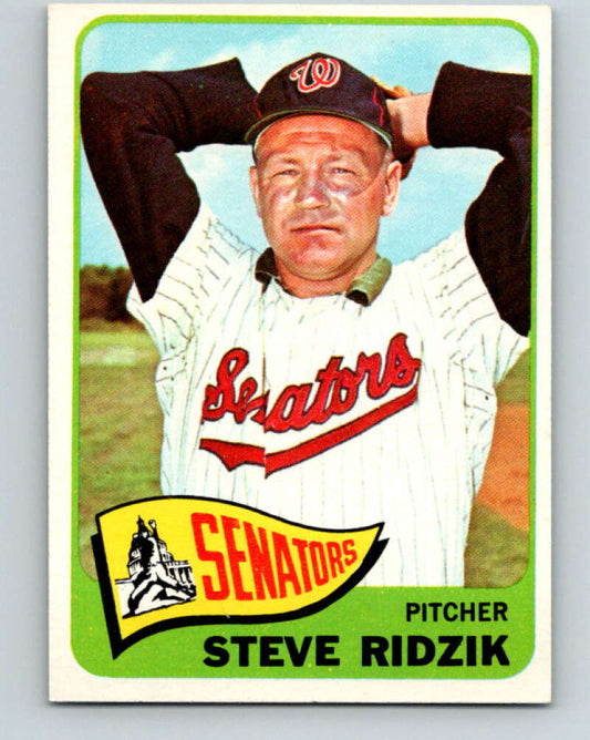 1965 Topps #211 Steve Ridzik  Washington Senators  V28798